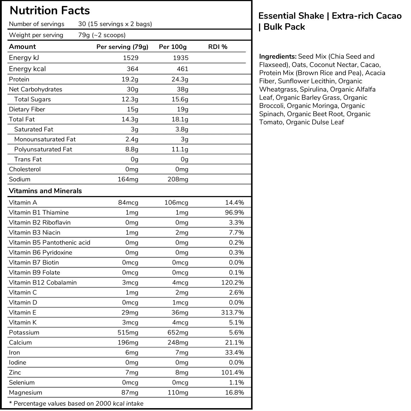 Essential Shakes | Bulk Pack (30 servings)