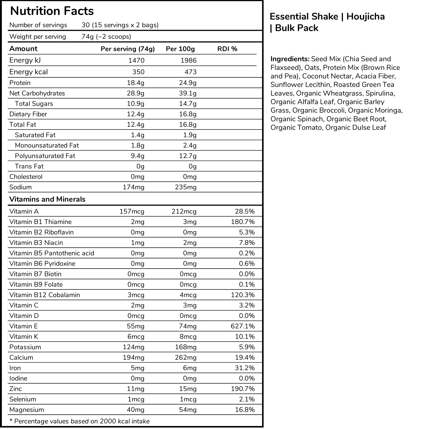 Essential Shakes | Bulk Pack (30 servings)